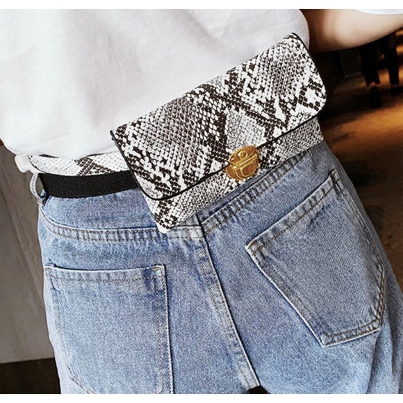 Other - 5/$25💋Snake Skin Stylish Fanny Pack